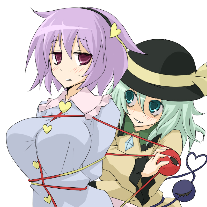 komeiji koishi and komeiji satori (touhou) drawn by oro_(zetsubou_girl)