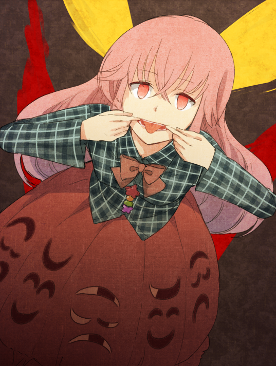 hata no kokoro (touhou and 1 more) drawn by urin
