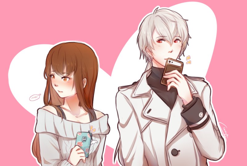 protagonist and zen (susanghan messenger) drawn by cinnas