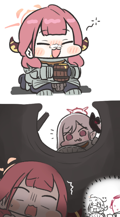 aru, mutsuki, and siegward of catarina (blue archive and 2 more) drawn by jazz_jack