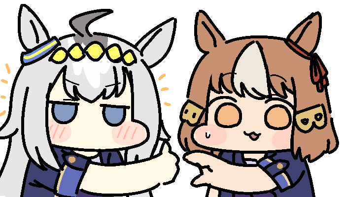 oguri cap and belno light (umamusume and 1 more) drawn by jazz_jack