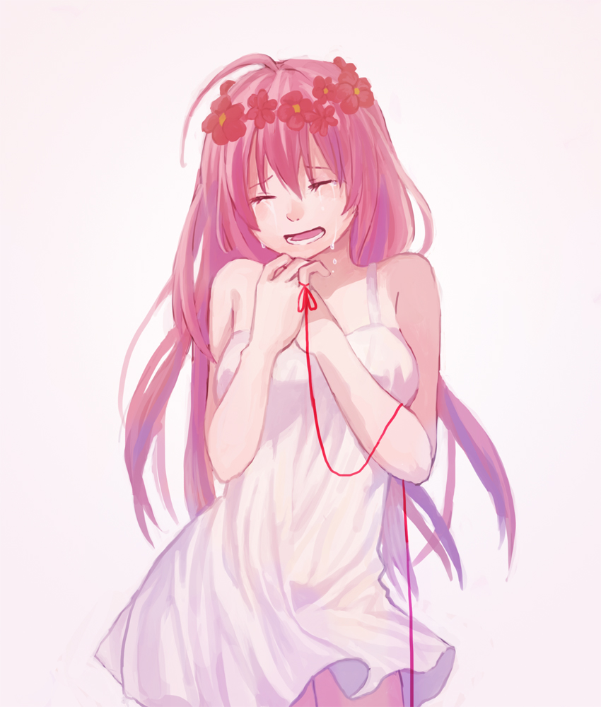 megurine luka (vocaloid and 1 more) drawn by kokiyu0