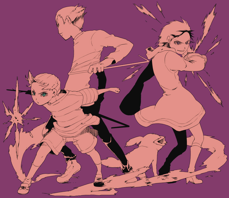 lucas, kumatora, boney, and duster (mother and 1 more)
