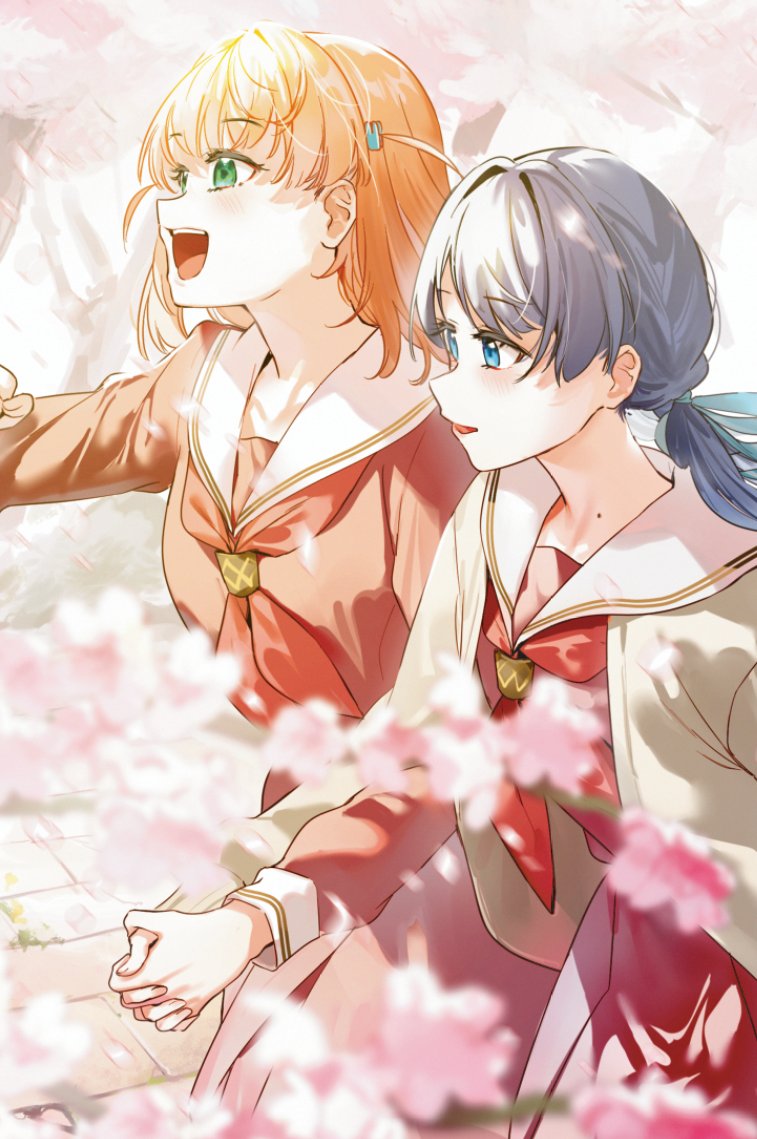 hinoshita kaho and murano sayaka (love live! and 1 more) drawn by orihi_chihiro