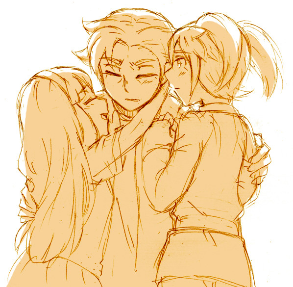 fei rune, nanobana kinako, and asurei rune (inazuma eleven and 2 more) drawn by cr72
