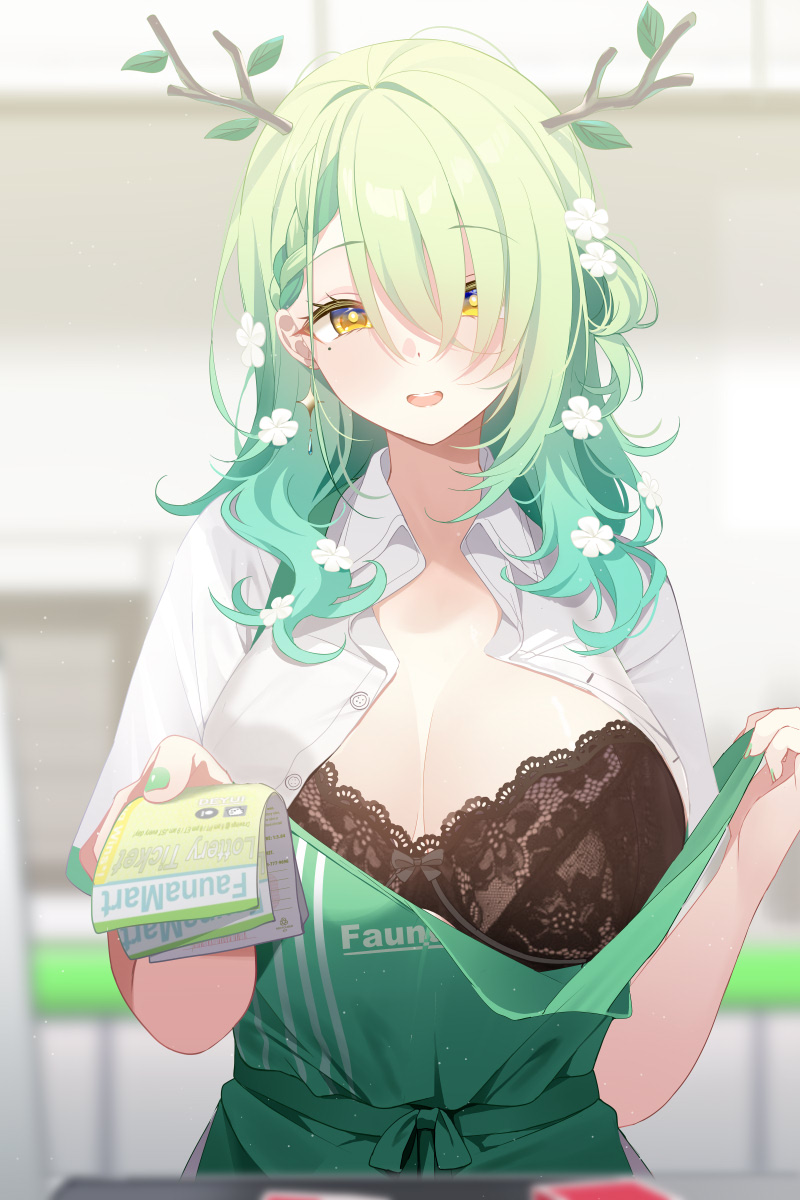 ceres fauna (hololive and 1 more) drawn by deyui