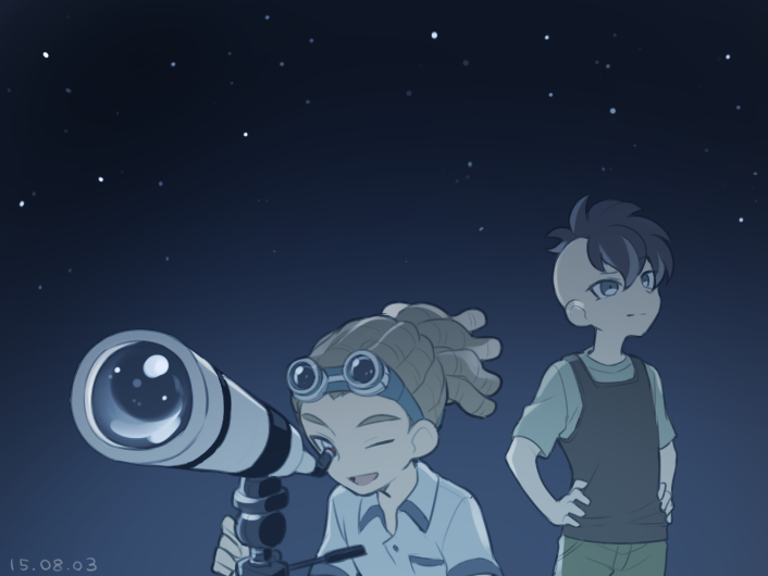 kidou yuuto and fudou akio (inazuma eleven) drawn by saku_anna