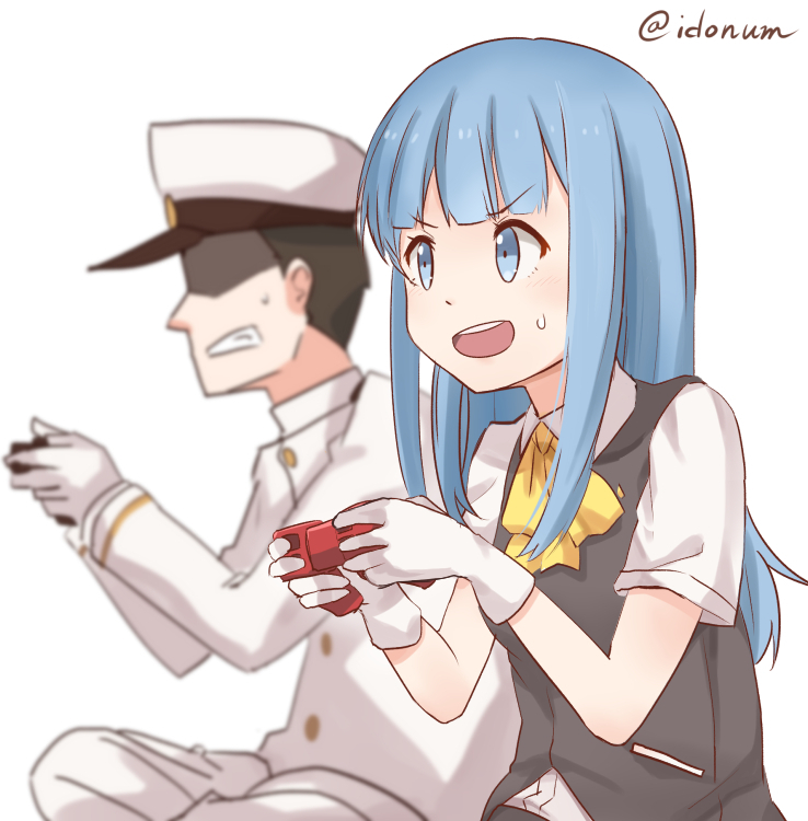 admiral and hatsukaze (kantai collection) drawn by ido_(teketeke)