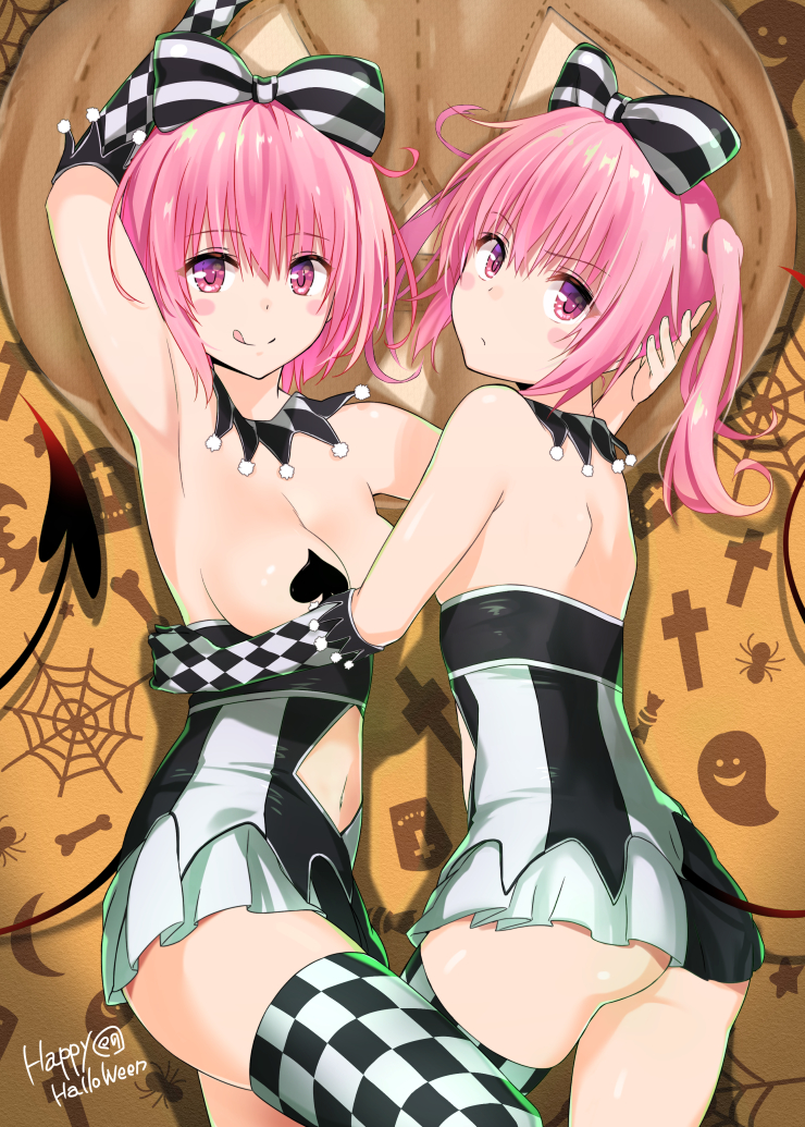 momo velia deviluke and nana asta deviluke (to love-ru) drawn by murio