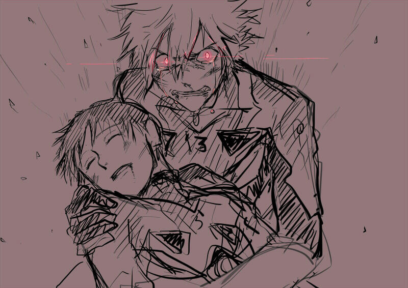 ikari shinji and nagisa kaworu (neon genesis evangelion and 2 more) drawn by hezeo_(suz888)