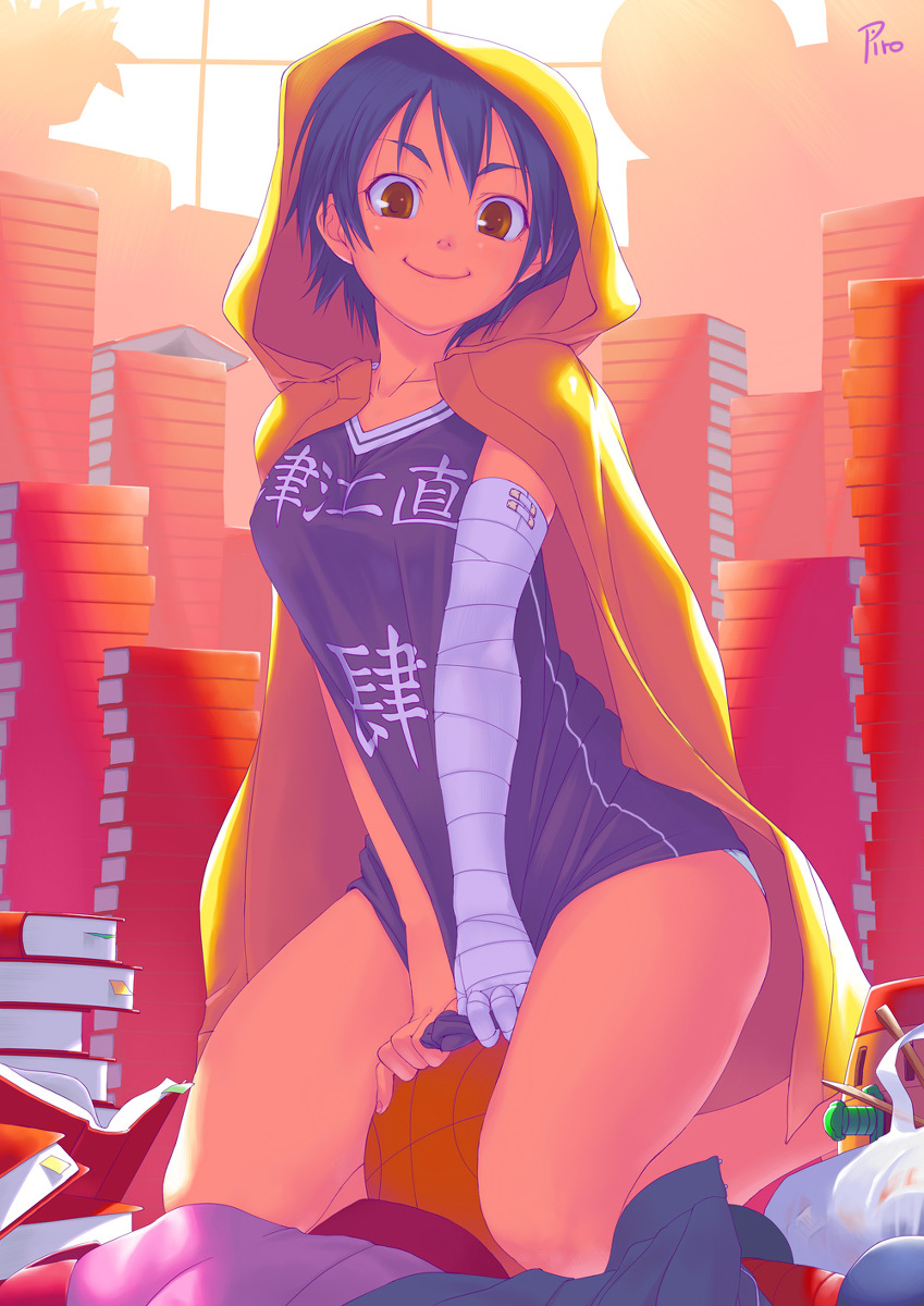 kanbaru suruga (monogatari and 1 more) drawn by piro_(orip)