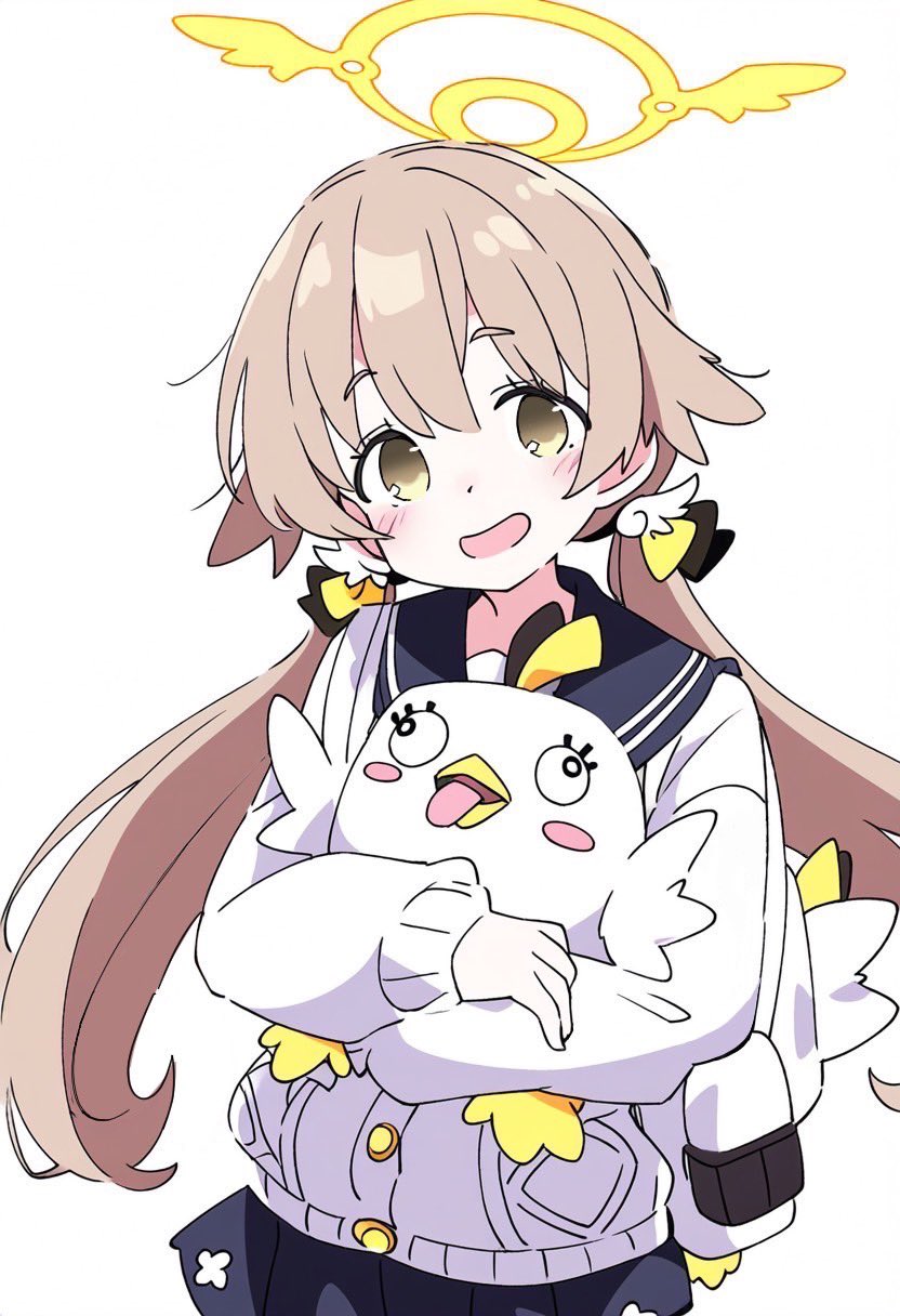 hifumi and peroro (blue archive) drawn by kamiokande_zero