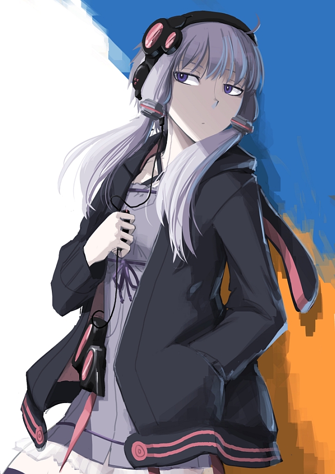 yuzuki yukari (vocaloid and 1 more) drawn by hetza_(hellshock)