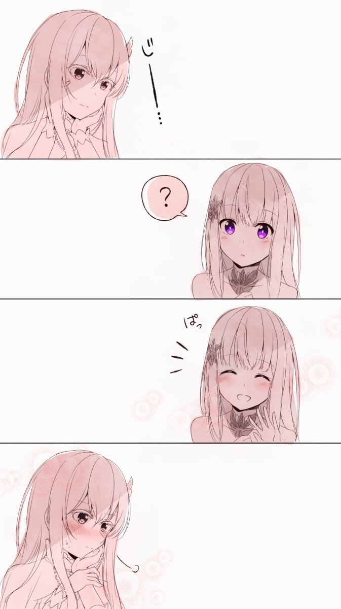 echidna and satella (re:zero kara hajimeru isekai seikatsu) drawn by nemu_mohu