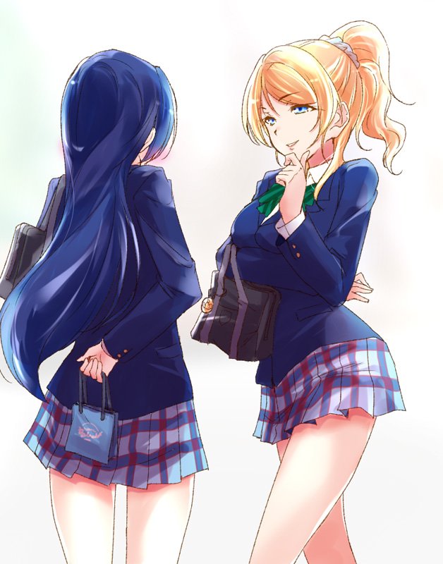 sonoda umi and ayase eli (love live! and 1 more) drawn by urutsu_sahari
