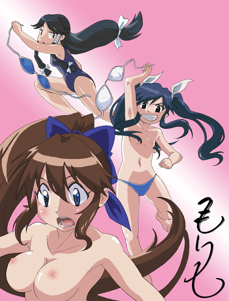 suzu, ayane, and machi (nagasarete airantou) drawn by shimorin