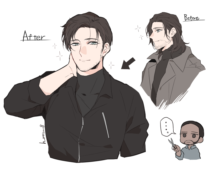 bucky barnes, winter soldier, and sam wilson (marvel and 5 more) drawn by namahamu_(hmhm_81)