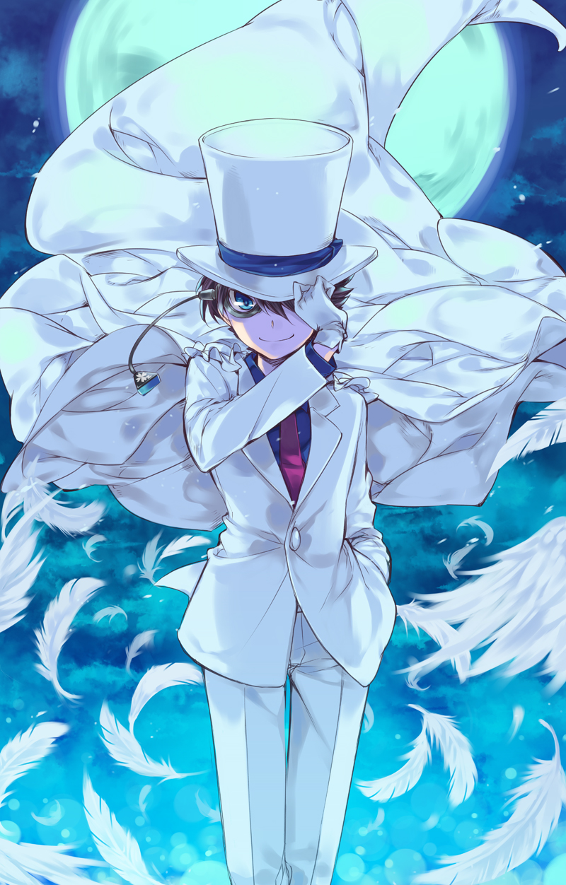 kaitou kid (meitantei conan and 1 more) drawn by chiko_(mizuho)