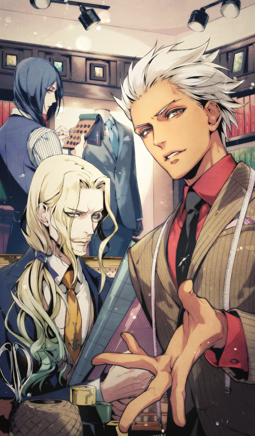 vlad iii, paracelsus von hohenheim, and archer (fate and 1 more) drawn by usuba_kagero_(initiative)