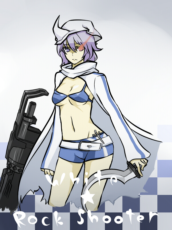 letty whiterock and black rock shooter (touhou and 1 more) drawn by blackcafecake