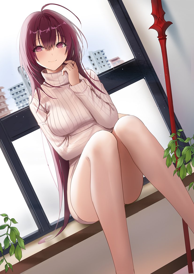 scathach (fate and 1 more) drawn by lloule