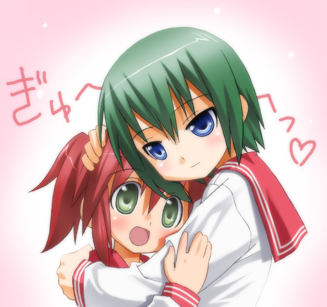 kobayakawa yutaka and iwasaki minami (lucky star) drawn by umekichi