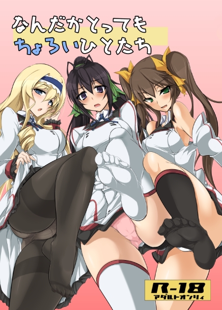 cecilia alcott, shinonono houki, and huang lingyin (infinite stratos) drawn by momio