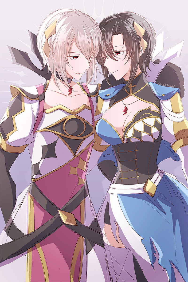 nel and rafal (fire emblem and 1 more) drawn by yutohiroya