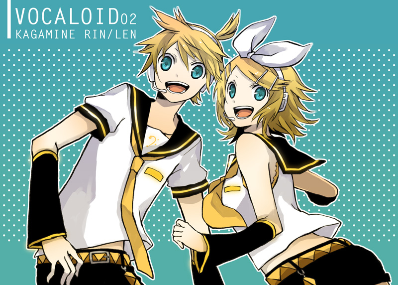 kagamine rin and kagamine len (vocaloid) drawn by buzz_(moi)