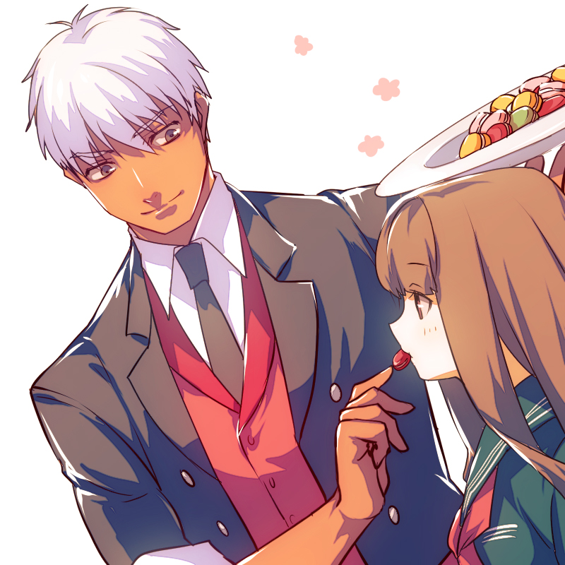 archer and kishinami hakuno (fate and 2 more) drawn by kin_mokusei
