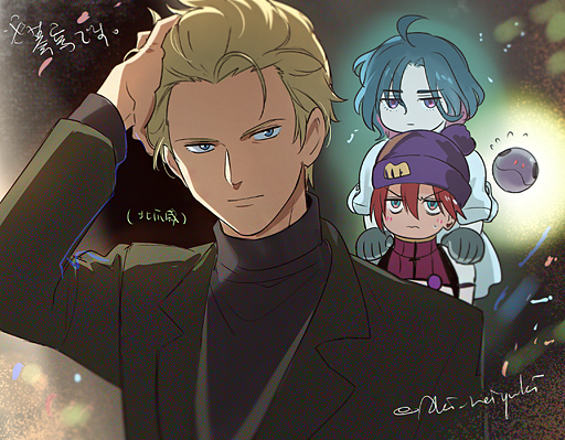 amate yuzuriha, haro, char aznable, shuji ito, and shirouzu (gundam and 1 more) drawn by aki_(neyuki41028)