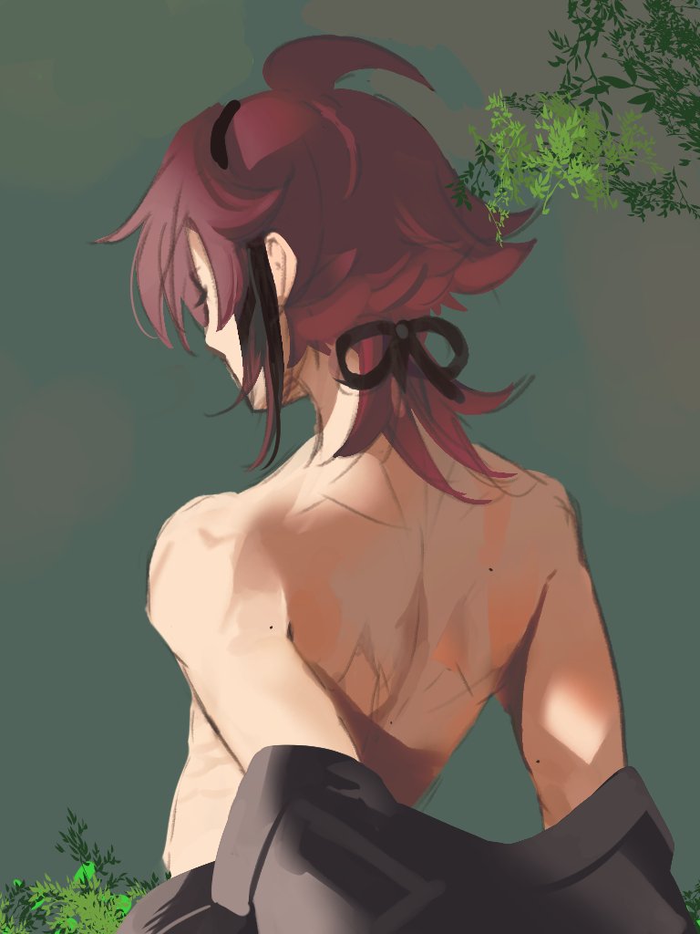 shikanoin heizou (genshin impact) drawn by soup_to_niku