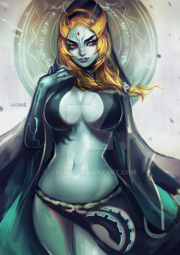 midna (the legend of zelda and 1 more) drawn by viorie