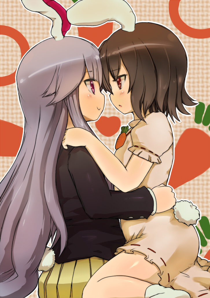 reisen udongein inaba and inaba tewi (touhou) drawn by komito