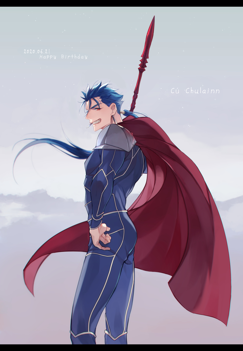 cu chulainn (fate and 1 more) drawn by makina_(nikki_m7_)