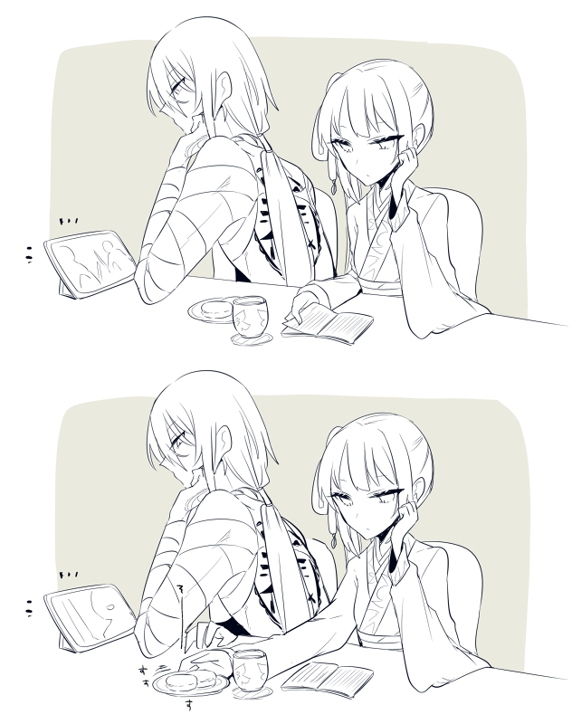 yan qing and jing ke (fate and 1 more) drawn by ugetsu_(chimere/marie)