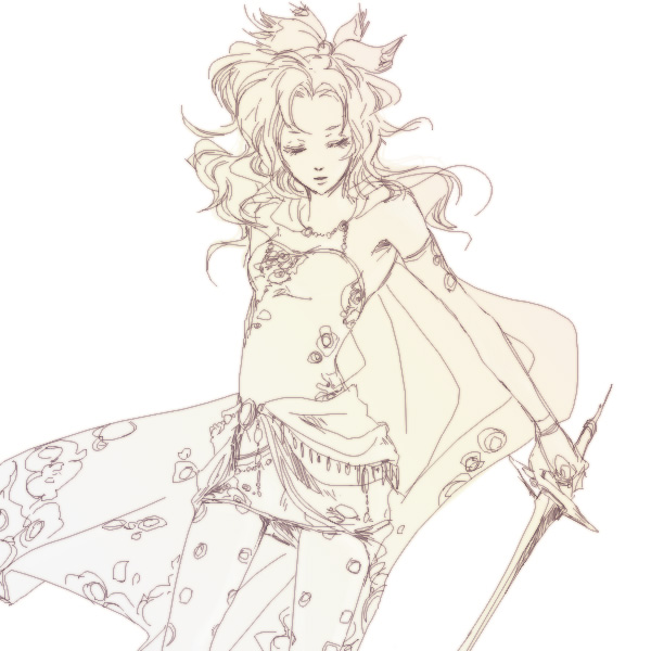 terra branford (final fantasy and 2 more) drawn by sen'ichi_(wave)