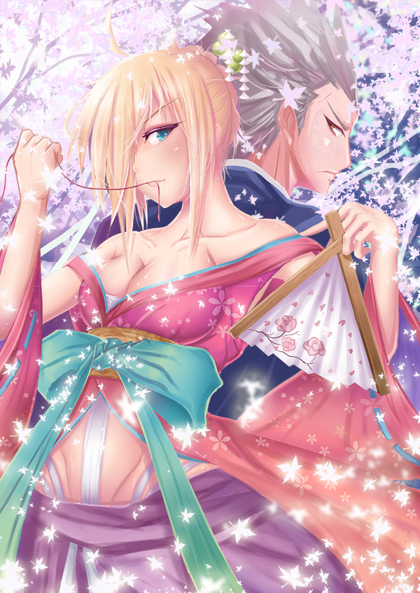 artoria pendragon, saber, and archer (fate and 1 more) drawn by jisper2002
