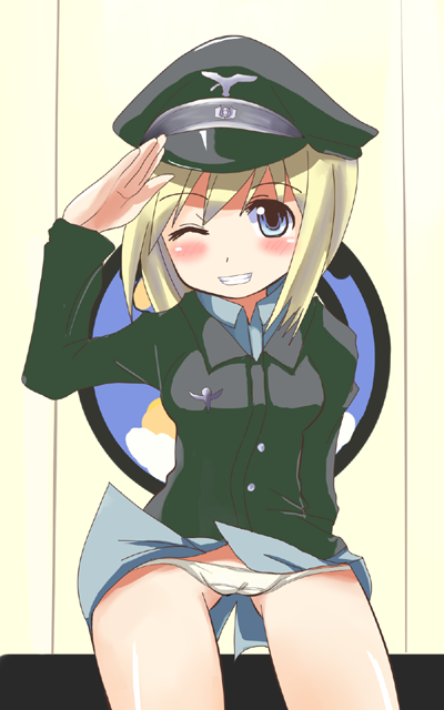 erica hartmann (world witches series and 1 more) drawn by comord