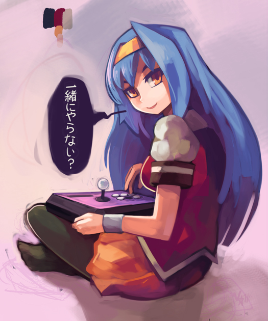 tsuzura saki (arcana heart and 1 more) drawn by woofycakes