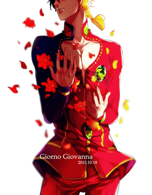 giorno giovanna and haruno shiobana (jojo no kimyou na bouken and 1 more) drawn by rena_(renasight)