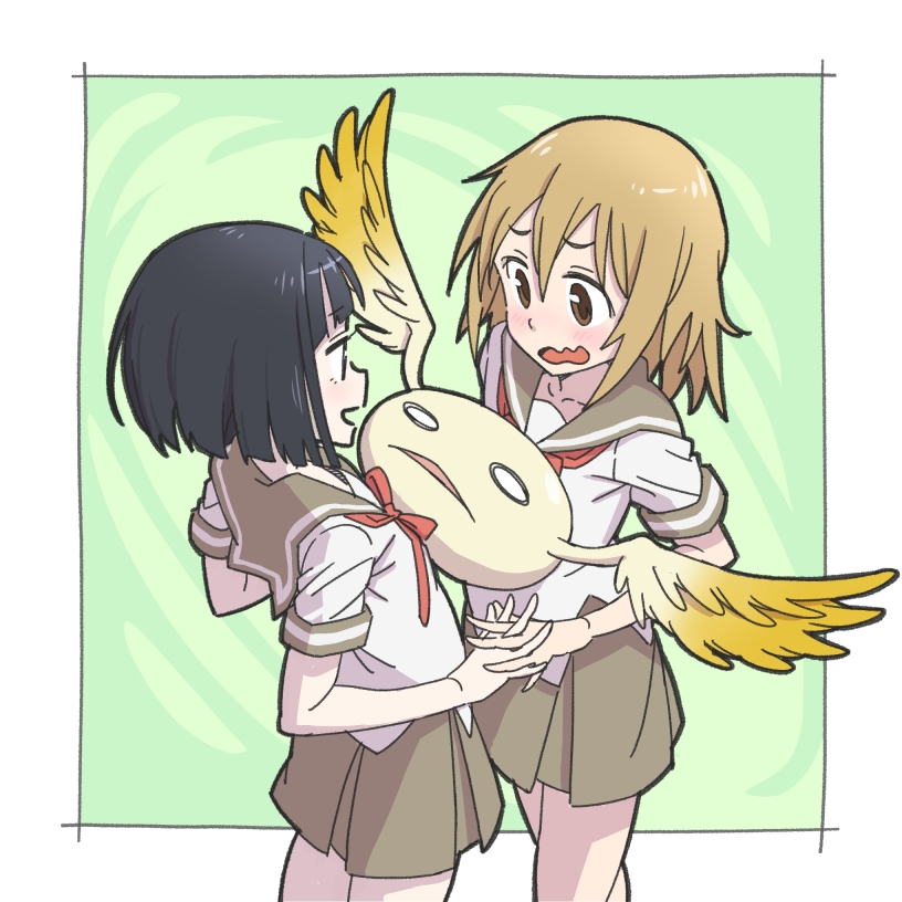 hanami yuzuka, miton, and sakagami chiya (mahou shoujo nante mou ii desukara.) drawn by jitsusan