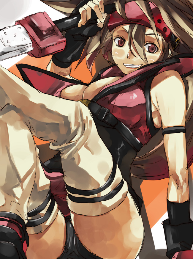 sol badguy and sol badgal (guilty gear) drawn by yohane