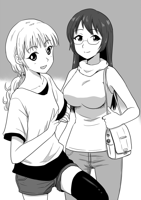 oomuro sakurako and furutani himawari (yuruyuri) drawn by 7001