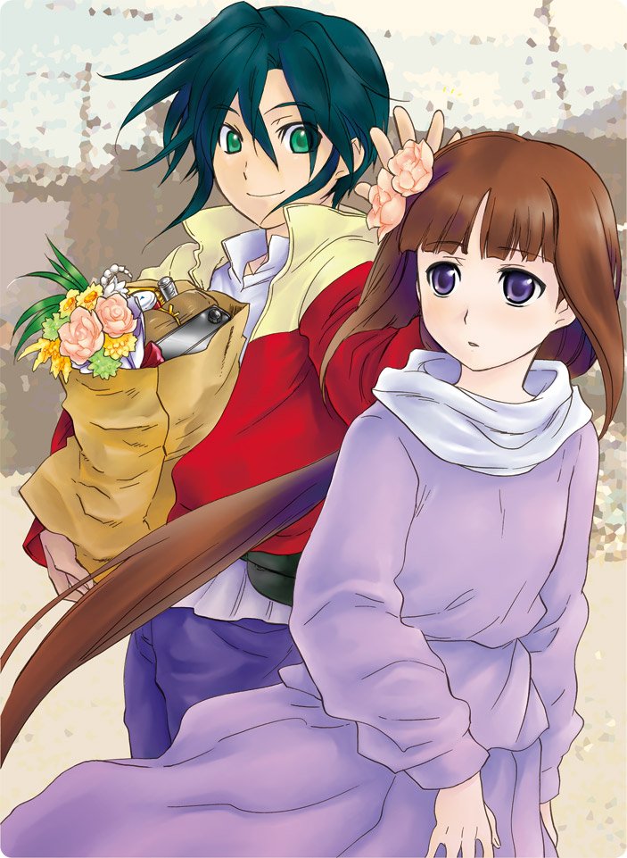 tiffa adill and garrod ran (gundam and 1 more) drawn by rakuto_mangan