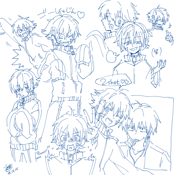 kisaragi shintarou and ene (kagerou project) drawn by shikido_(khf)