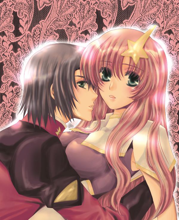 athrun zala and meer campbell (gundam and 2 more) drawn by takahashi_jinrai