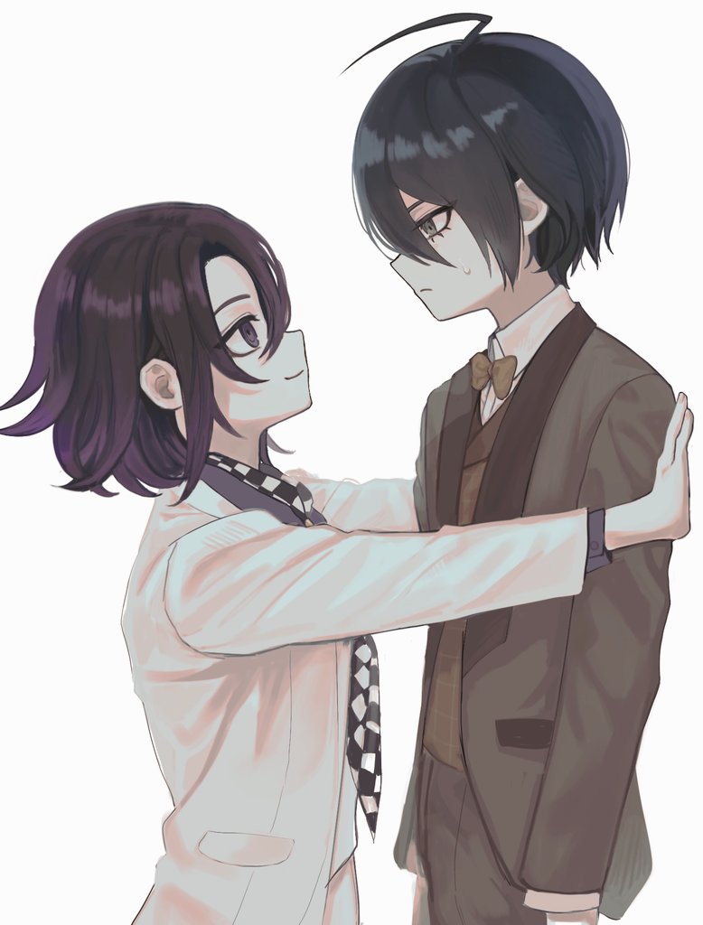 oma kokichi and saihara shuichi (danganronpa and 1 more) drawn by nuns197