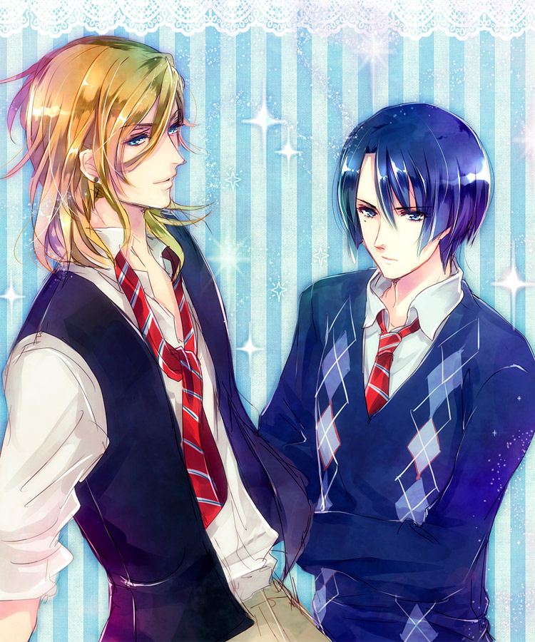 hijirikawa masato and jinguuji ren (uta no prince-sama) drawn by unabara_misumi