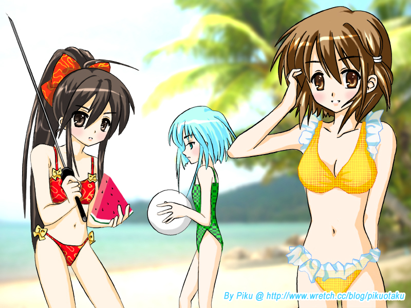 shana, yoshida kazumi, and hecate (shakugan no shana) drawn by piku